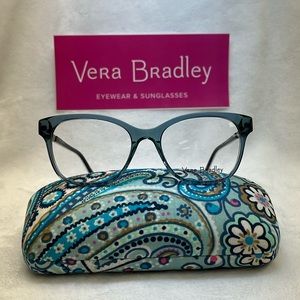 Vera Bradley Myra Daisy Dot Paisley Frames/Glasses WITH Matching Case
